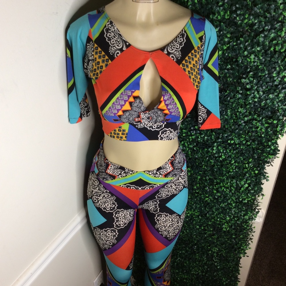 Cute women’s custom made 2 piece pant set